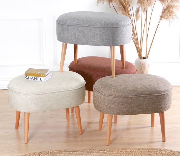 Atelier Del Sofa Puf Bohemio Rojo Teja